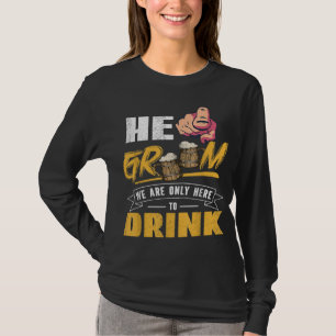 Er erfreut sich, dass wir nur hier sind, um Bachel T-Shirt