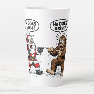 Er existiert tatsächlich! Weihnachtsmann & Bigfoot Milchtasse