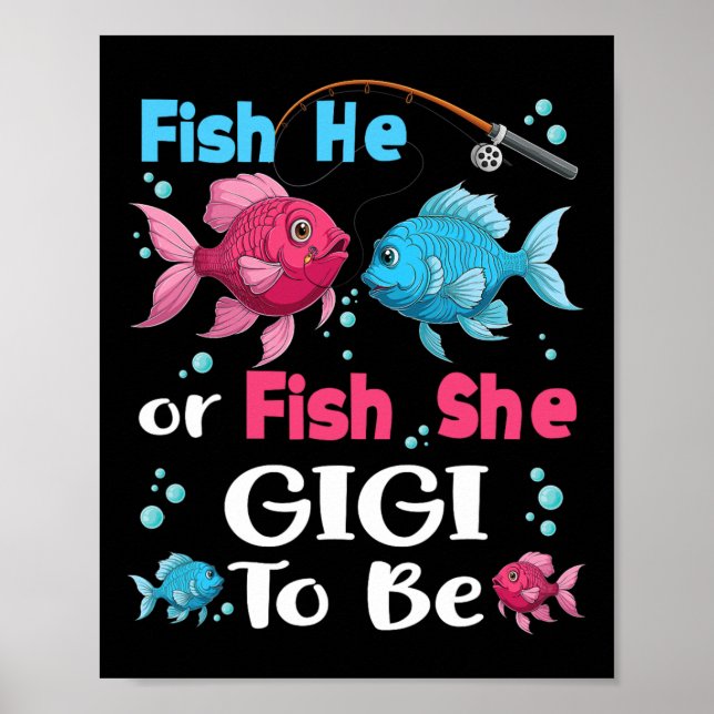Er fischt oder sie fischt Geschlecht Enthüllung Fa Poster (Vorne)