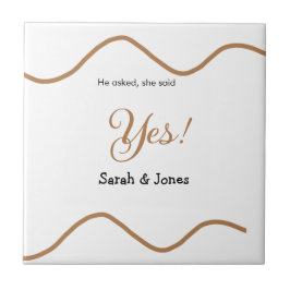 Er fragte sie sagte ja Verlobung einfach minimal  Fliese