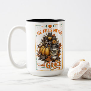 Er füllt meinen Cup.. Zweifarbige Tasse