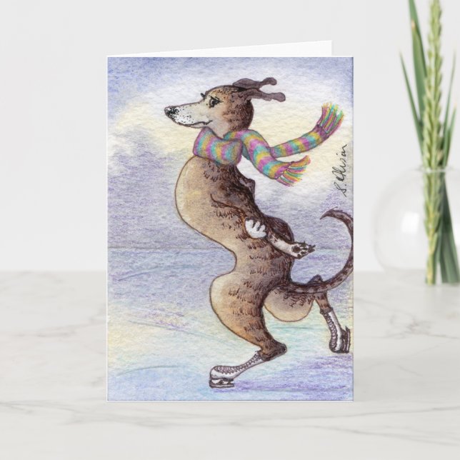 Er genoss den Wind durch seine Ohren Karte (Vorderseite)