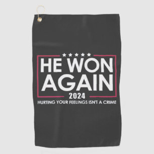 Er gewann 2024 wieder Trump Inaguration 2025 Golfhandtuch