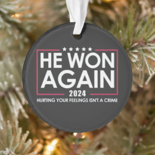 Er gewann 2024 wieder Trump Inaguration 2025 Ornament