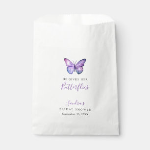 Er gibt ihr Schmetterlinge Brautparty Butterfly Geschenktütchen