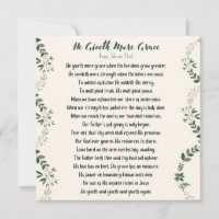 Er gibt mehr Grace Square Flat Card - Groß