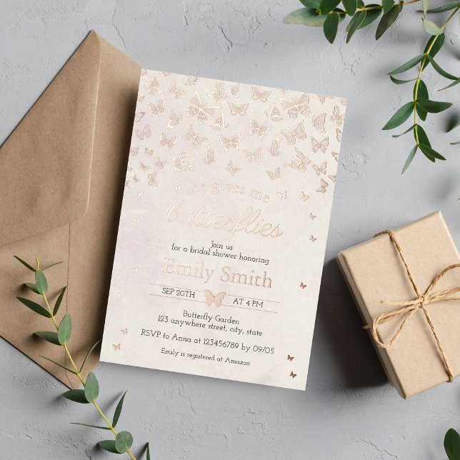 Er gibt mir Brautparty Folieneinladung (Von Creator hochgeladen)