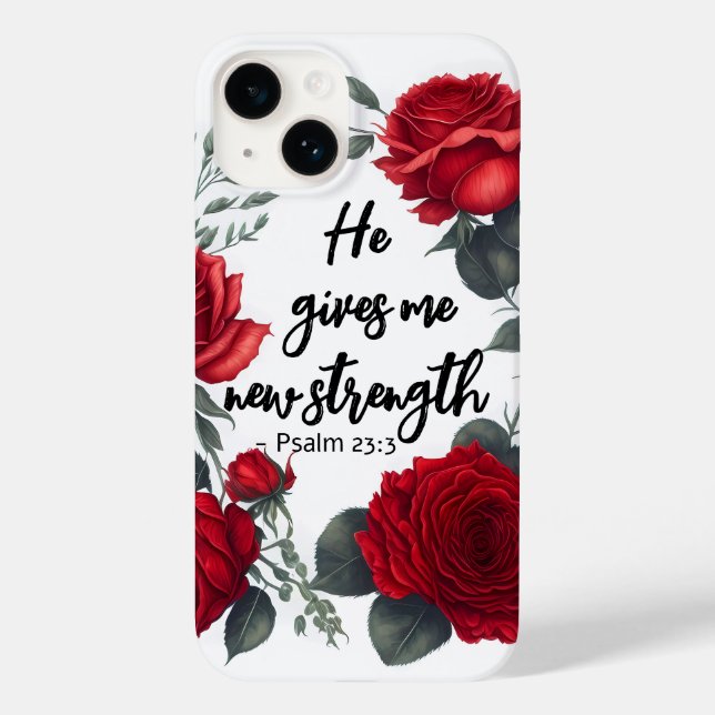 Er gibt mir neue Kraft Case-Mate iPhone 14 Hülle (Rückseite)