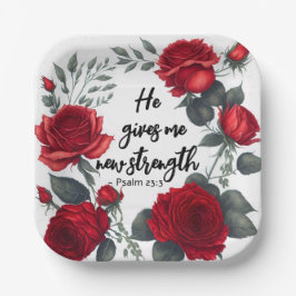 Er gibt mir neue Kraft Pappteller