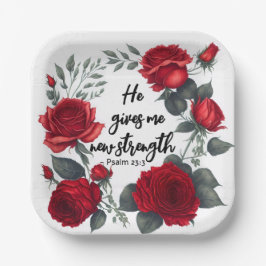 Er gibt mir neue Kraft Pappteller