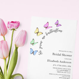 Er gibt mir Schmetterlinge Brautparty Einladung