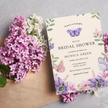 Er gibt mir Schmetterlinge Wildblumen Brautparty