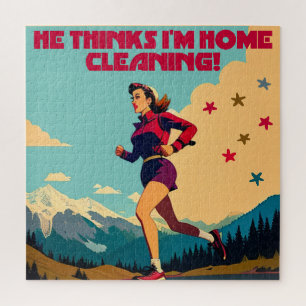 Er glaubt, ich bin Zuhause und säubere Sassy Runne