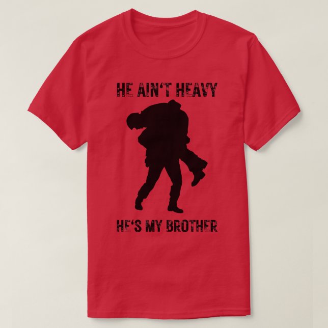 Er hasst heavy ihn mein Bruder 28 T-Shirt (Design vorne)