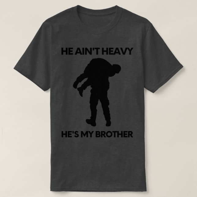 Er hasst schwer er mein Bruder 10 T-Shirt (Design vorne)