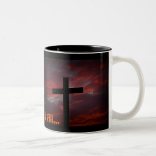 Er hat alles getan... zweifarbige tasse