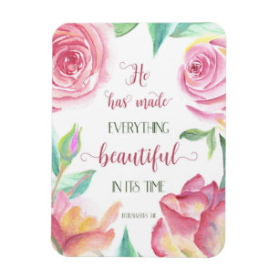 Er hat alles schön gemacht Prediger 3:11 Magnet