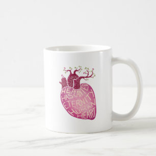 Er hat Ewigkeit im menschlichen Herzen gepflanzt Kaffeetasse