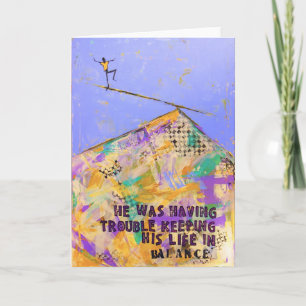 Er hatte Problem sein Leben behaltend in der Karte