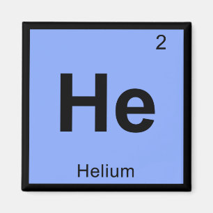Er - Helium Chemie Periodensystem Symbol Magnet
