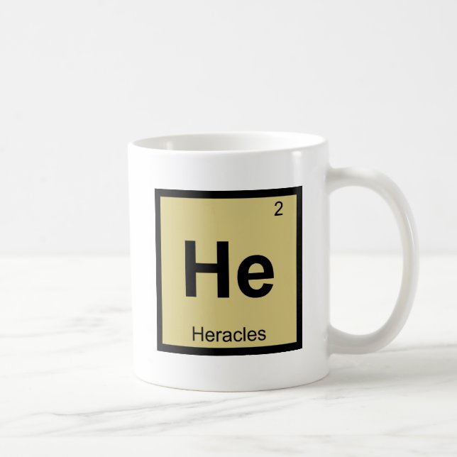 Er - Heracles Greece Chemistry Periodic Table Kaffeetasse (Rechts)