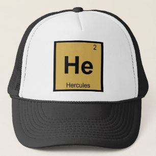 Er - Hercules griechischer Chemie Periodic Table Truckerkappe