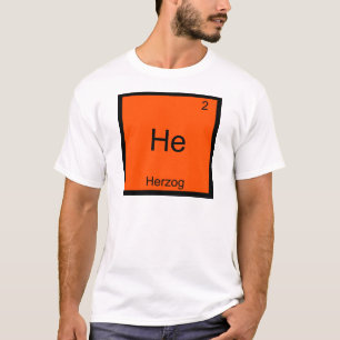 Er - Herzog Lustiges Chemie-Element-Symbol T-Shirt