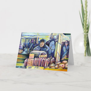 Er hörte, was ich sah feiertagskarte