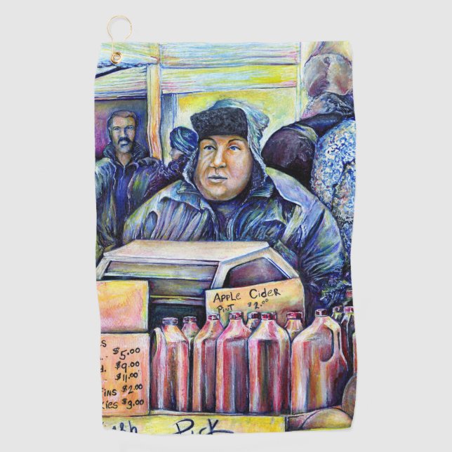 Er hörte, was ich sah golfhandtuch (Vorderseite)