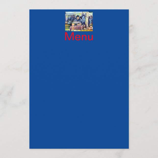 Er hörte, was ich sah menükarte (Vorderseite)