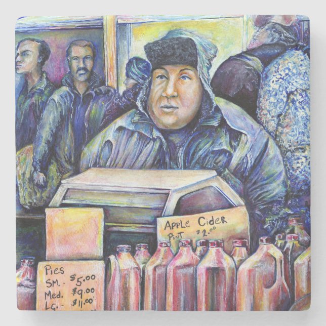 Er hörte, was ich sah steinuntersetzer (Vorderseite)