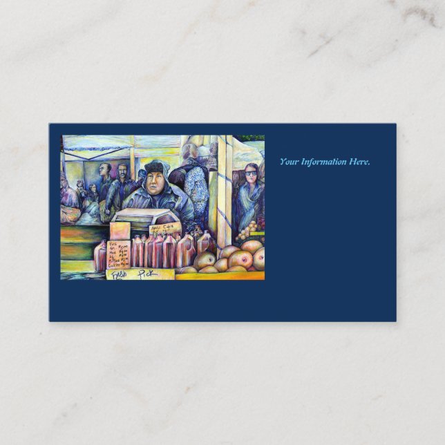 Er hörte, was ich sah visitenkarte (Vorderseite)