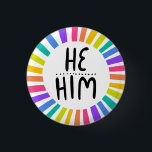 ER/IHM Pronouns Rainbow Handlett Pride Button<br><div class="desc">Dekorieren Sie Ihr Outfit mit diesem coolen Kunstknopf. Macht ein großartiges Geschenk! Sie können ihn anpassen,  die Hintergrundfarben ändern und auch Text hinzufügen. Karo in meinem Shop für viel mehr Farben und Muster! Lass mir Bescheid,  wenn du auch etwas Gewohntes willst.</div>