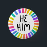 ER/IHM Pronouns Rainbow Handlett Pride Button<br><div class="desc">Dekorieren Sie Ihr Outfit mit diesem coolen Kunstknopf. Macht ein großartiges Geschenk! Sie können ihn anpassen,  die Hintergrundfarben ändern und auch Text hinzufügen. Karo in meinem Shop für viel mehr Farben und Muster! Lass mir Bescheid,  wenn du auch etwas Gewohntes willst.</div>
