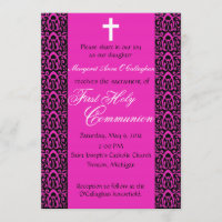 ęr Invitation de communion - filles