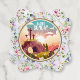 Er ist am Sonntag Risen und Feier der Auferstehung Geschenkanhänger