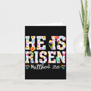 Er ist auferstanden Boho Ostern christlich Jesus Karte