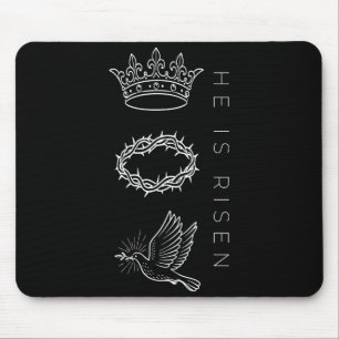 Er ist auferstanden christlich religiös für Frauen Mousepad
