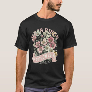 Er ist auferstanden Christliche Oster-Fastenrose M T-Shirt