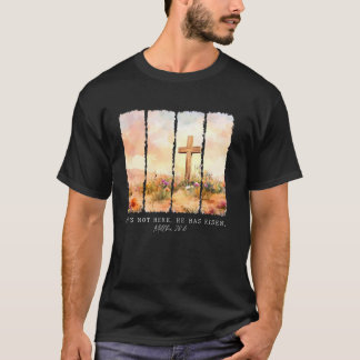 Er ist auferstanden Christliche Wildblume Frohe Os T-Shirt