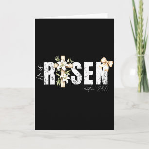 Er ist auferstanden Christliches Kreuz Jesus Bibel Karte