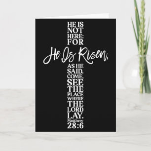 Er ist auferstanden Christliches Kreuz Jesus Bibel Karte