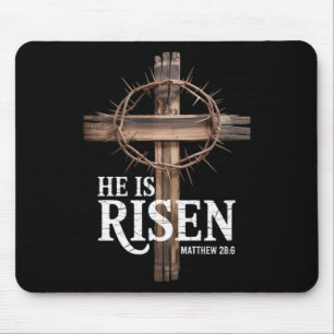 Er ist auferstanden Christliches Ostern Matthäus 2 Mousepad