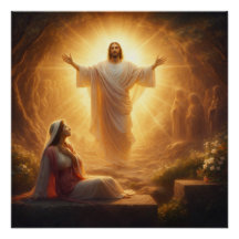 Er ist auferstanden Christliches Plakat
