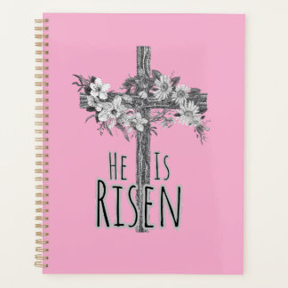Er Ist Auferstanden Floral Kreuz Planner Planer
