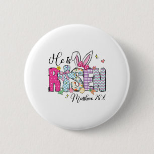 Er Ist Auferstanden Jesus Christlich Frohe Ostern Button