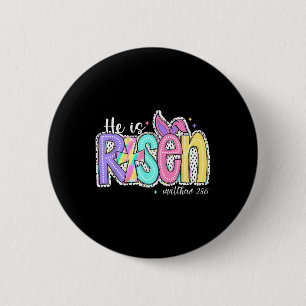 Er ist auferstanden Jesus Christlich Frohe Ostern Button