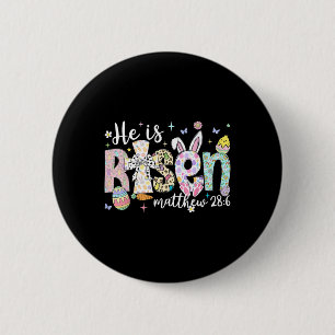 Er ist auferstanden Jesus Christlich Frohe Ostern Button