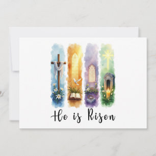 Er ist auferstanden Jesus Christlich Frohe Ostern Einladung