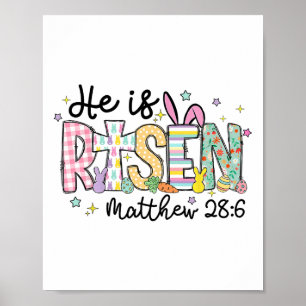 Er ist auferstanden Jesus Christlich Frohe Ostern Poster